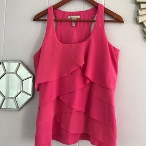 BCBGeneration Pink Layered Tank